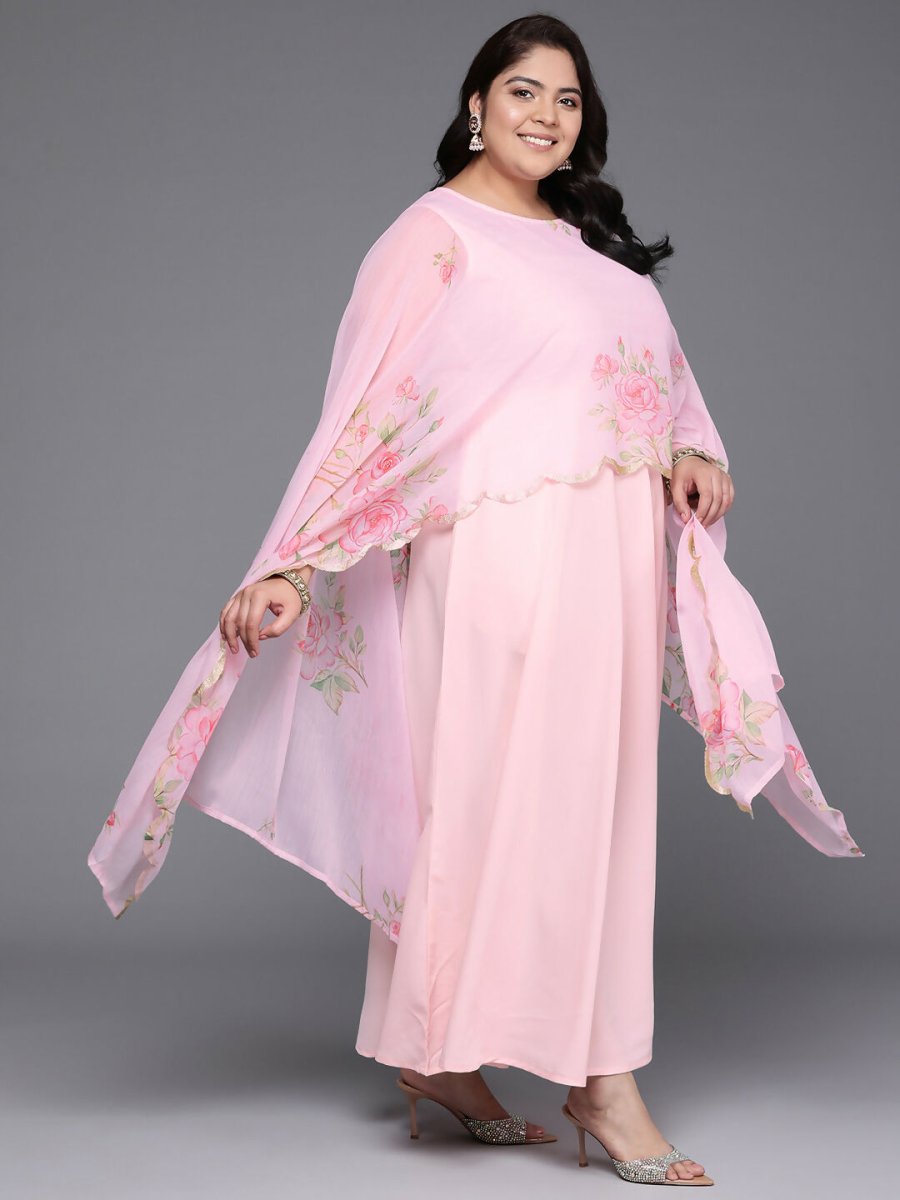Ahalyaa Women's Traditional wear Ethnic Dress - Pink | Swadesiicart