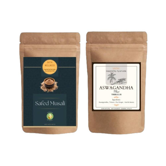 Satvi Wellness Ashwagandha Plus and Safed Musli Combo - Satvi Wellness