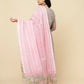 Designer Stylish Pink Cotton Blend Stitched Suit With Dupatta - Tanisha | Swadesiicart