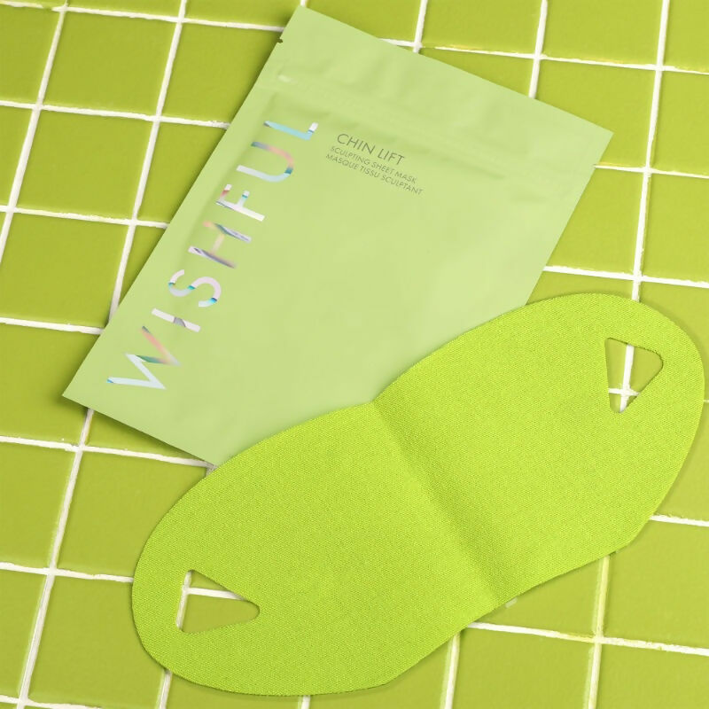 Wishful By Huda Beauty Chin Lift Sculpting Sheet Mask - Korean Skincare | Swadesiicart