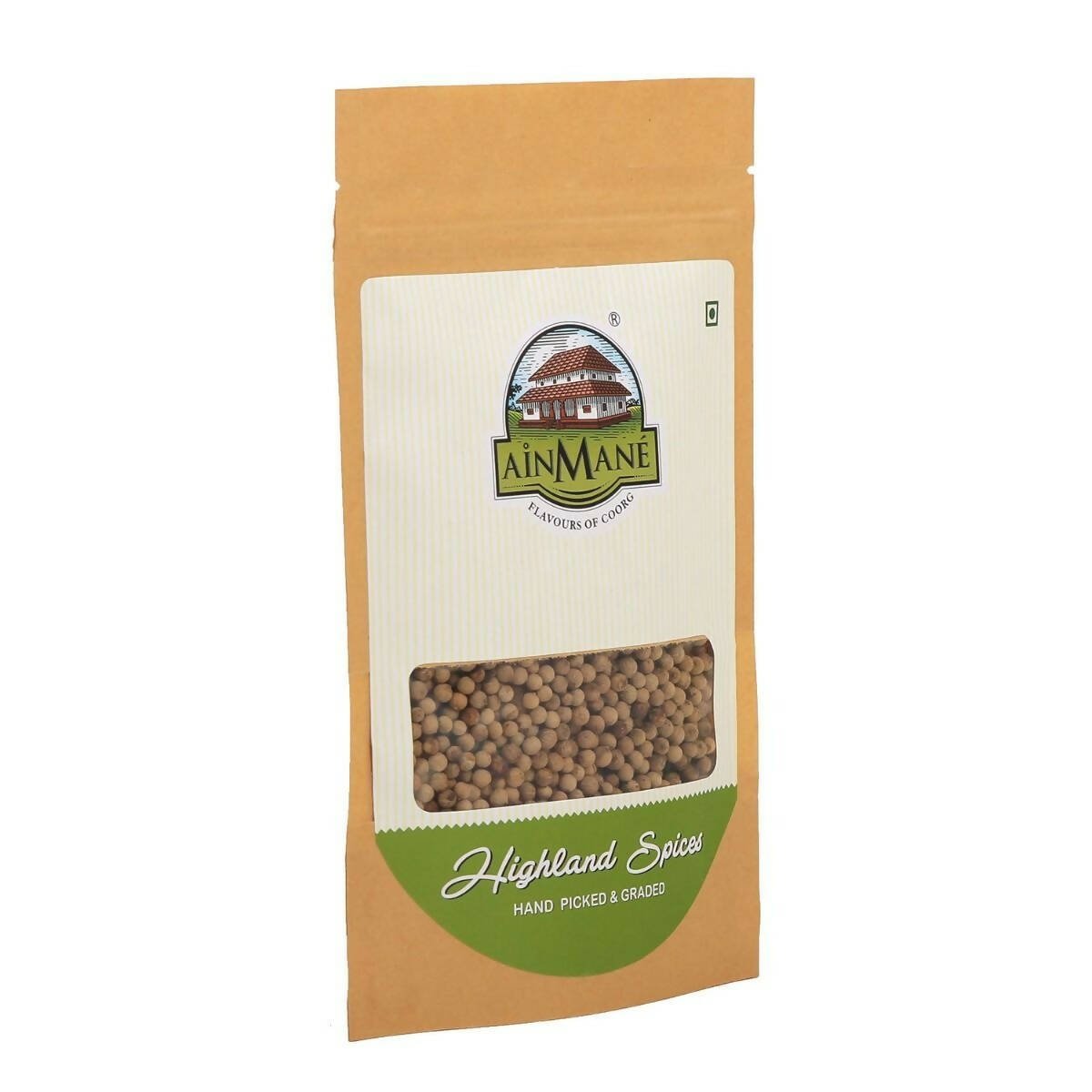 Ainmane Whole White Pepper - Swadesiicart