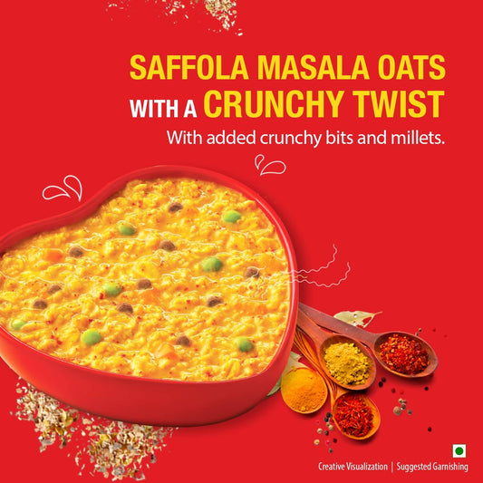 Saffola Karara Crunch Masala Oats - Swadesiicart