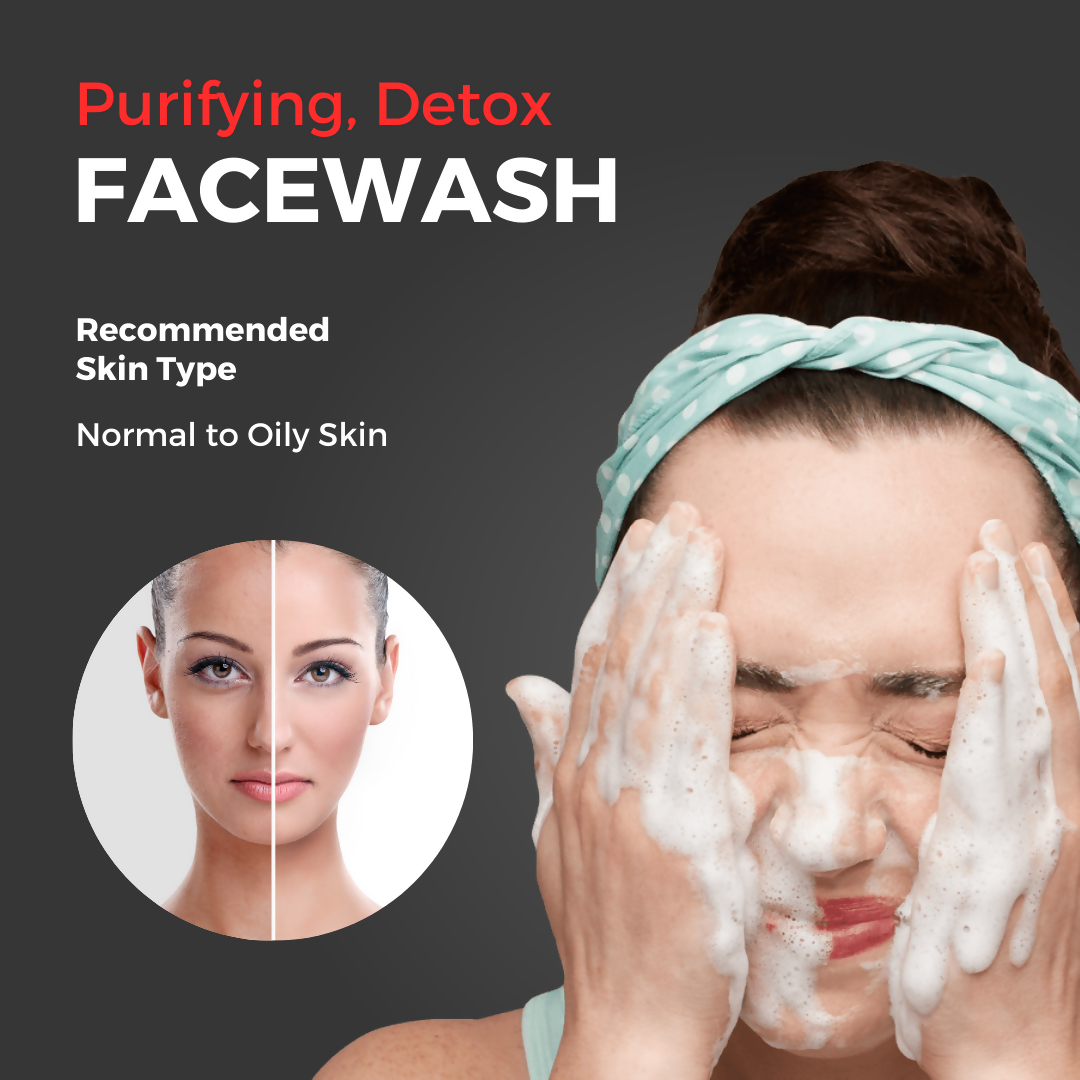 Prisa Organics Activated Charcoal Purifying Face Wash - Swadesiicart