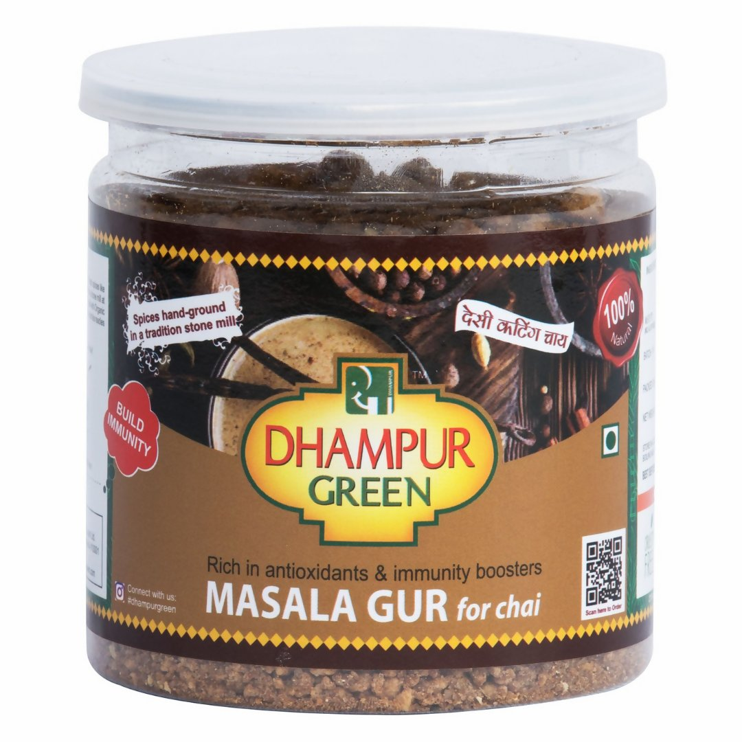 Dhampur Green Masala Gur for Milk & Tea - Dhampur Green