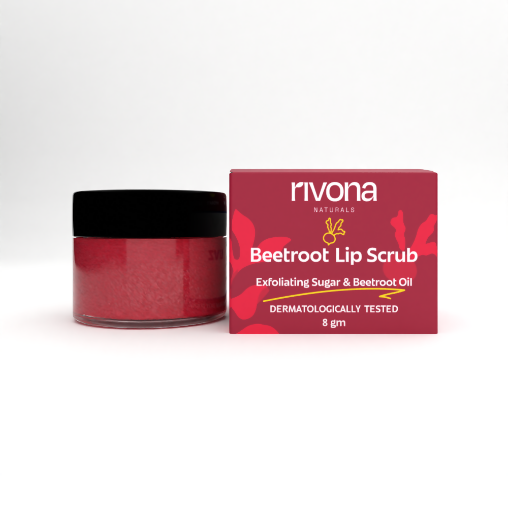 Rivona Naturals Beetroot Lip Scrub - Swadesiicart