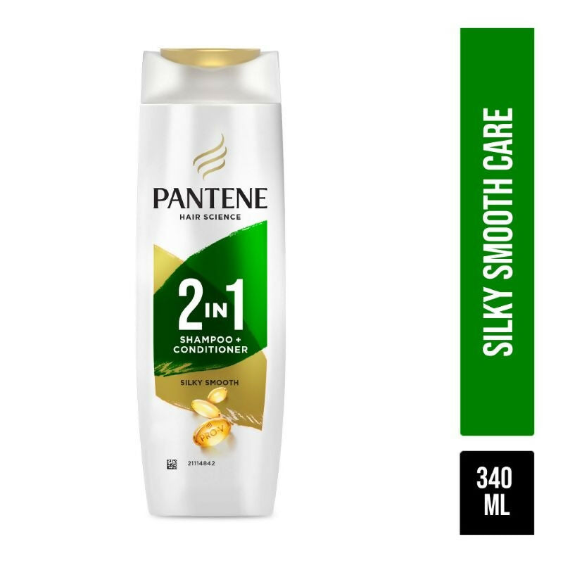 Pantene 2 In 1 Silky Smooth Care Shampoo + Conditioner | Swadesiicart