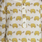 Breathables Kids Cotton Turtle Print Co-Ord Night Suit With Kurta And Pyjama – White & Yellow