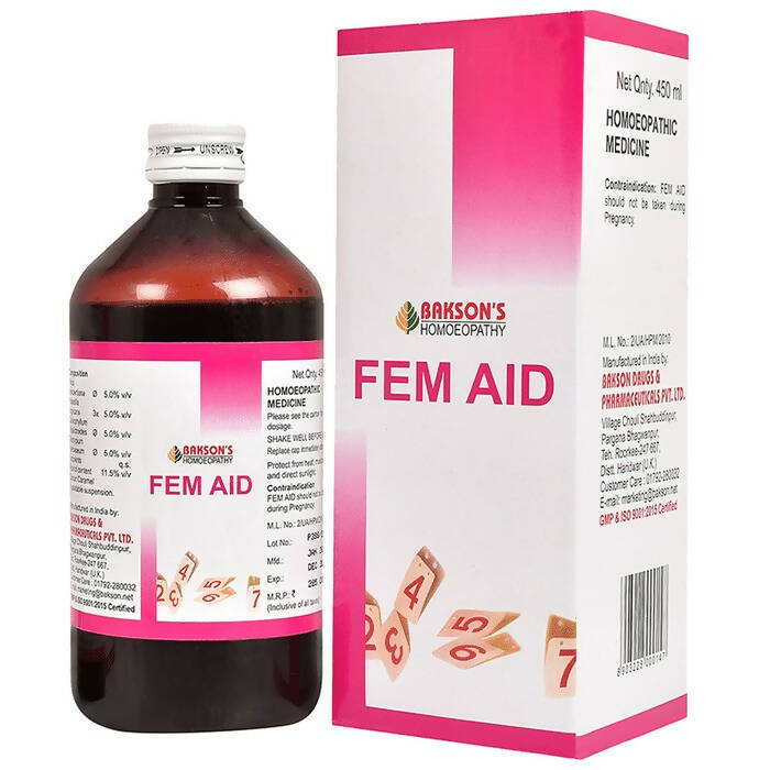 Bakson's Homeopathy Fem Aid Syrup - Swadesiicart