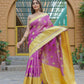 Vamsee Madhavi Purple Soft Silk Saree - Swadesiicart