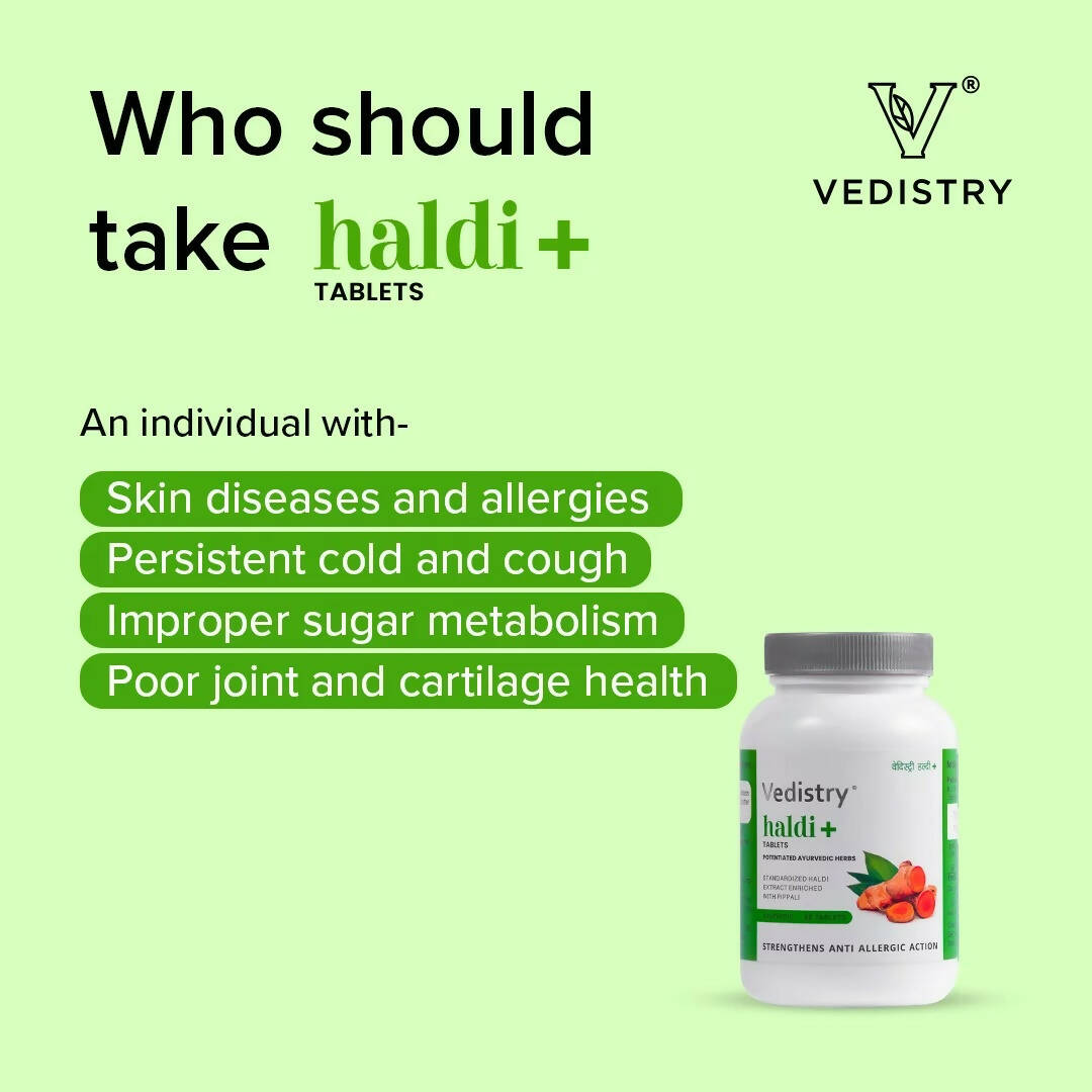 Vedistry Haldi Tablets - Swadesiicart