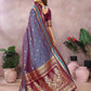 Aastha Fashion Grey Kalamkari Silk Weaving Saree