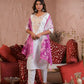 Ethnic Festive Wear Viscose Chanderi White Stitched Suit With Dupatta - Tanisha | Swadesiicart