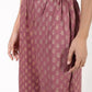 Aniyah Rayon Block Print Flared Pink Palazzo Dusty (AN-158K)