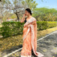 Vamsee Riddhi-Siddhi -1 Orange Organza Saree - Swadesiicart