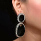 Smart Dangler With Rhino Stone Border Black Earrings For Women and Girls By House of Ree - Swadesiicart