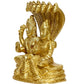 P.J.Handicrafts Brass Metal Statue Of Vishnu Ji With Laxmi - Swadesiicart