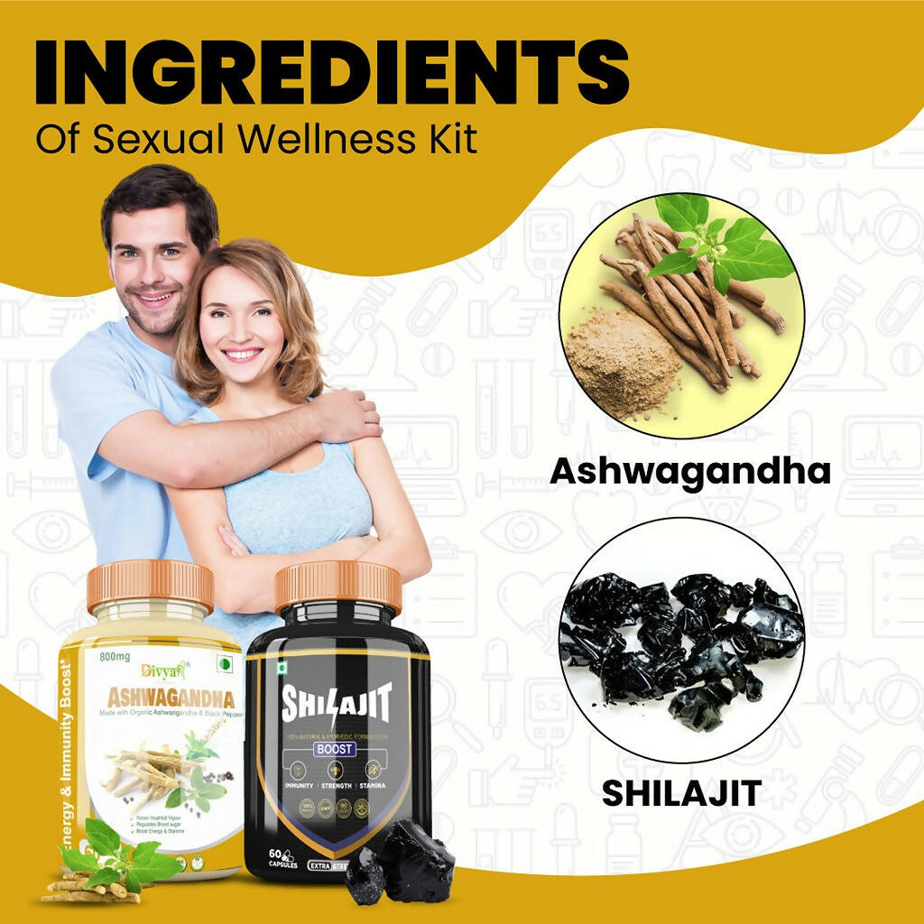 Divya Shree SJ Capsule and Ashwagandha Capsule Combo - Swadesiicart