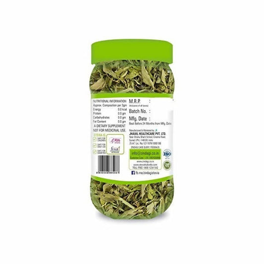 Zindagi Stevia Dry Leaves - Swadesiicart