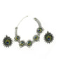 Mominos Fashion Johar Kamal Oxidised Silver-Plated Peacock Wings Work Necklace Handicraft | Swadesiicart
