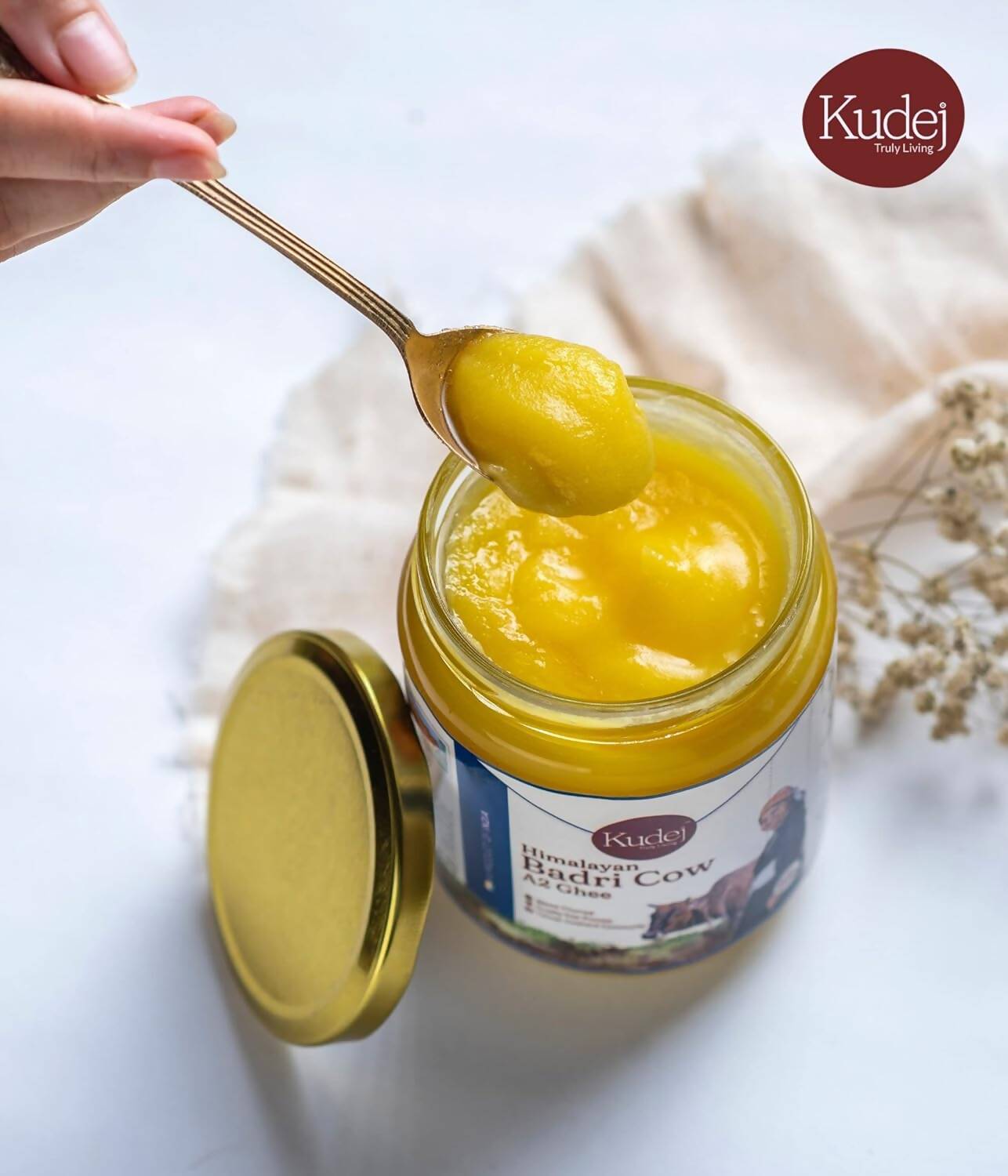 Kudej Himalayan Badri Cow A2 Ghee | Natural and Organic Ghee | Desi Cow Ghee | Swadesiicart