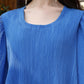 Blue Crush Plain Top with Matching Bottom - Eesha - Swadesiicart