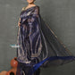 Very Much Indian Handloom Pure Cotton Silk Saree With Trendy Golden Stripes - Indigo Blue | Swadesiicart