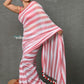 Very Much Indian Tyohaar - Designer! Pure Mul Cotton Handloom Saree - Red White Stripes | Swadesiicart