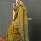 Very Much Indian Pure Kota Cotton Handblock Printed - Olive Yellow | Swadesiicart