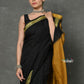 Very Much Indian Pure Mul Cotton Handloom Saree - Black | Swadesiicart