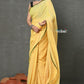 Very Much Indian Tyohaar - Mul Cotton Khadi Design Handloom Woven Saree - Yellow | Swadesiicart