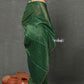 Very Much Indian Mul Cotton Zari Design Handloom Woven Saree - Dark Green | Swadesiicart