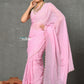 Very Much Indian Mul Cotton Zari Design Handloom Woven Saree - Lily Pink | Swadesiicart