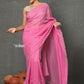 Very Much Indian Mul Cotton Zari Design Handloom Woven Saree - Heather Pink | Swadesiicart