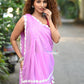 Very Much Indian Taapsee - Designer! Pure Mul Cotton Saree with Sleek Border - Blush Pink | Swadesiicart