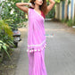 Very Much Indian Taapsee - Designer! Pure Mul Cotton Saree with Sleek Border - Blush Pink | Swadesiicart