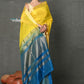 Very Much Indian Tyohaar - Handloom Pure Chanderi Cotton Silk Saree With Golden Border - Yellow | Swadesiicart