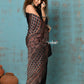 Very Much Indian Handloom Modal Silk Saree With Ajrakh Handblock Print With Eco-Friendly Vegetable Dye - Serene Black | Swadesiicart