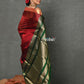 Very Much Indian Tyohaar - Handloom Pure Chanderi Cotton Silk Saree With Golden Border - Maroon | Swadesiicart