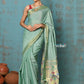 Very Much Indian Tyohaar - Handloom Pure Cotton Paithani With Asawali Pallu - Sea Green | Swadesiicart