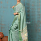 Very Much Indian Tyohaar - Handloom Pure Cotton Paithani With Asawali Pallu - Sea Green | Swadesiicart