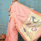 Very Much Indian Tyohaar - Handloom Pure Cotton Paithani With Instrumental Pallu - Peach | Swadesiicart