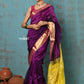 Very Much Indian Prerna - Handloom Pure Chanderi Cotton Silk Saree With Golden Border - Soft Plum | Swadesiicart