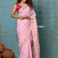 Very Much Indian Tyohaar - Handloom Pure Cotton Paithani With Asawali Pallu - Feather Pink | Swadesiicart