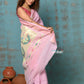 Very Much Indian Tyohaar - Handloom Pure Cotton Paithani With Asawali Pallu - Feather Pink | Swadesiicart