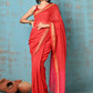 Very Much Indian Tyohaar - Pure Mul Cotton Handloom Saree - Red | Swadesiicart