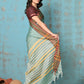 Very Much Indian Tyohaar - Cotton Saree With Ganga Jamuna Border - Sea Green | Swadesiicart