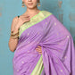 Very Much Indian Tyohaar - Exclusive! Handloom Pure Cotton Paithani in Most Traditional Lilac with Pichwai Pallu | Swadesiicart