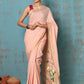 Very Much Indian Tyohaar - Handloom Pure Cotton Paithani With Lotus Pallu - Peach | Swadesiicart