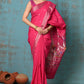 Very Much Indian Tyohaar - Handloom Pure Cotton Paithani With Lotus Pallu - Blush Pink | Swadesiicart