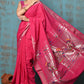 Very Much Indian Tyohaar - Handloom Pure Cotton Paithani With Lotus Pallu - Blush Pink | Swadesiicart